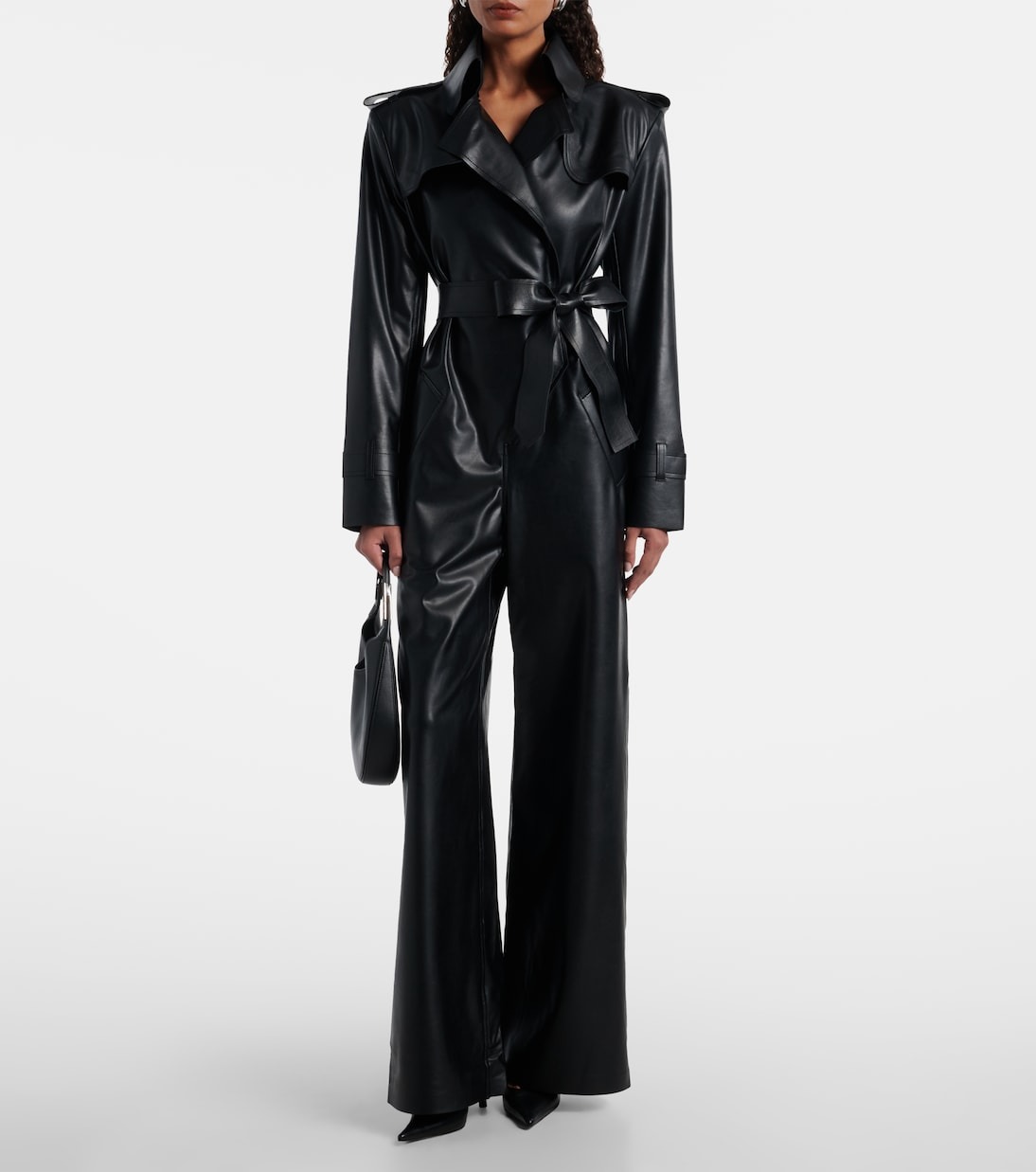 The Colette Weekend Jumpsuit by Maeve: Faux-Leather Edition