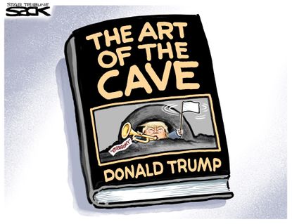 Political&nbsp;Cartoon&nbsp;U.S.&nbsp;&nbsp;Trump Border Wall Deal Emergency Government Shutdown