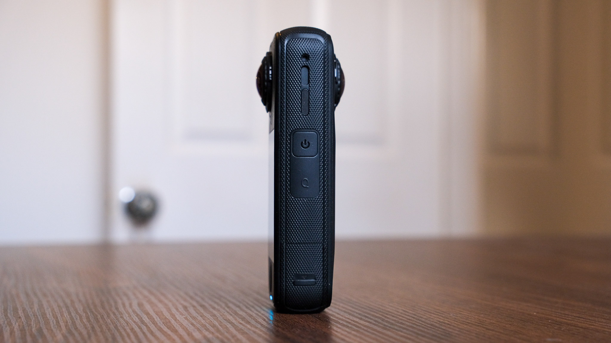 Photo of the Insta360 X4 Air action camera in an office