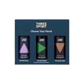 Three Spirit Non-Alcoholic Alternative Spirits - Starter Gift Set | Choose Your Mood for Every Occasion | With Adaptogens & Nootropics | Livener, Elixir & Nightcap | Award Winning Gluten Free & Vegan