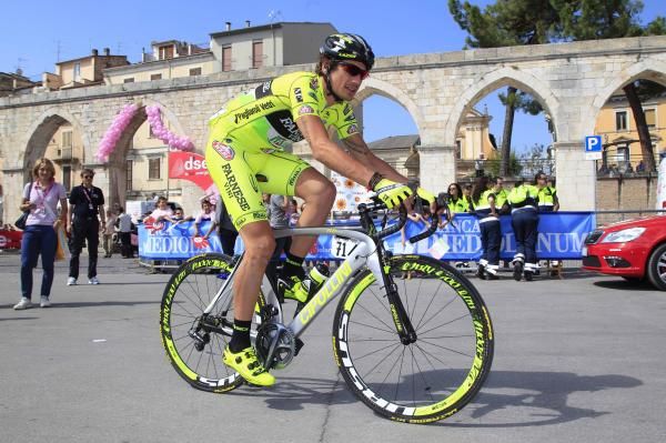 Filippo Pozzato (Farnese Vini-Selle Italia) in Sulmona.