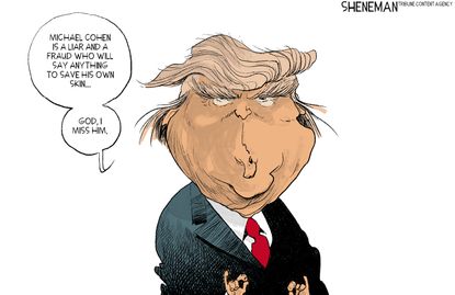 Political&nbsp;Cartoon&nbsp;U.S. Trump Michael Cohen Lawyer Congress testimony