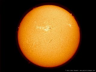 Sun with Sunspot AR 1785 Chumack July 2013