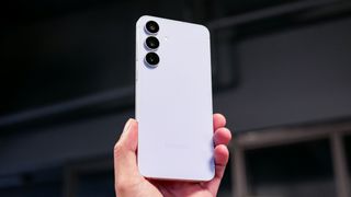 samsung galaxy s25 fe held in hand