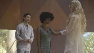 Masha, Yao and Delilah in Nine Perfect Strangers episode 3 on Hulu