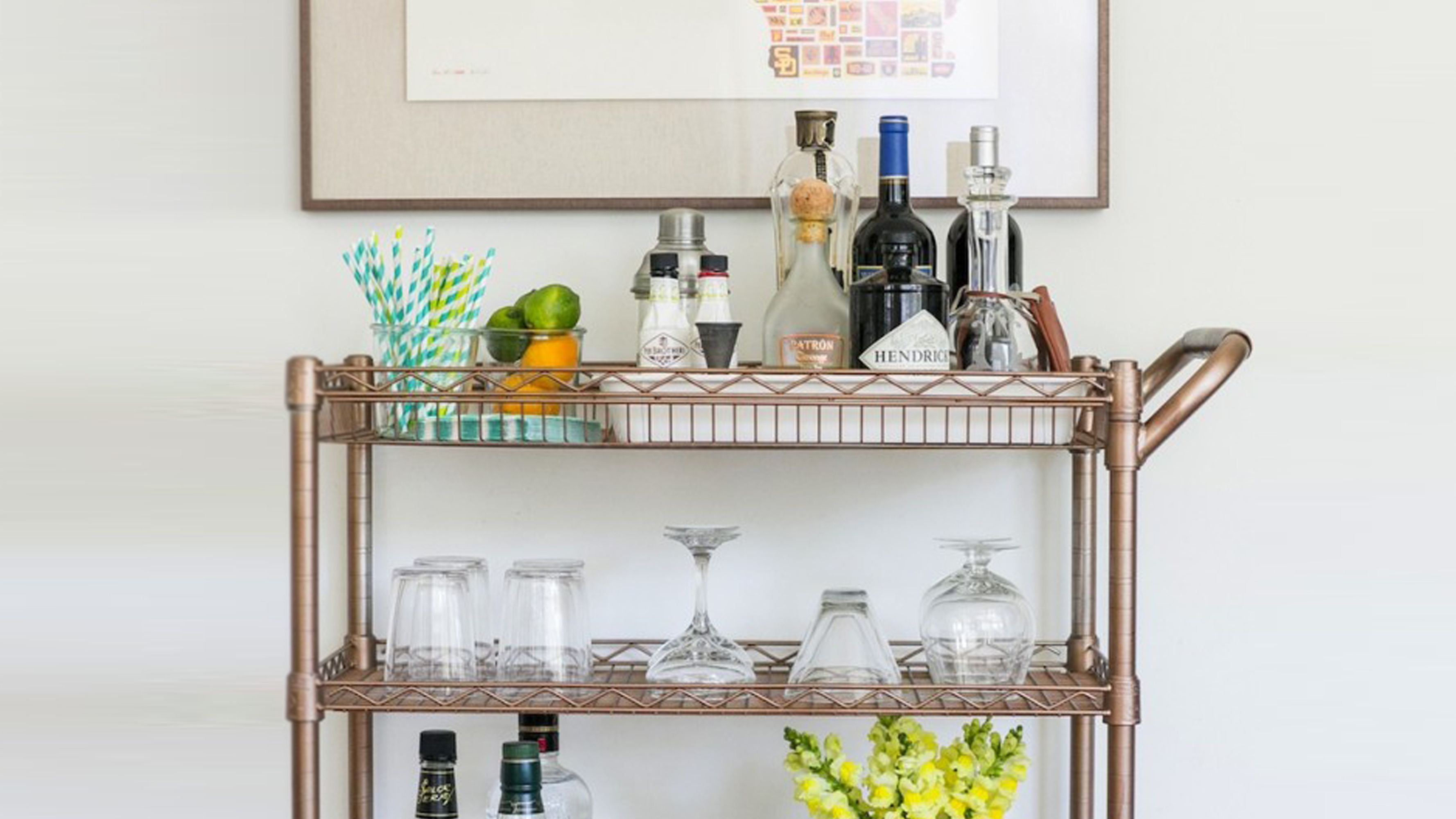 How to Set Up and Stock a Bar Cart: Essential Bottles, Glasses and Tools