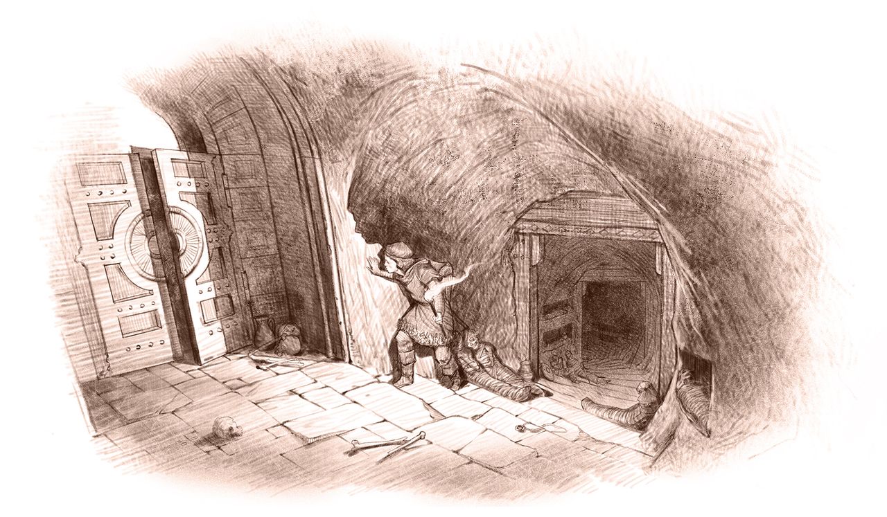 Interior illustrations from Morai - Through the Doors of Durin