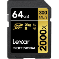 Lexar Professional 2000x 64GB SDXC UHS-II Card |