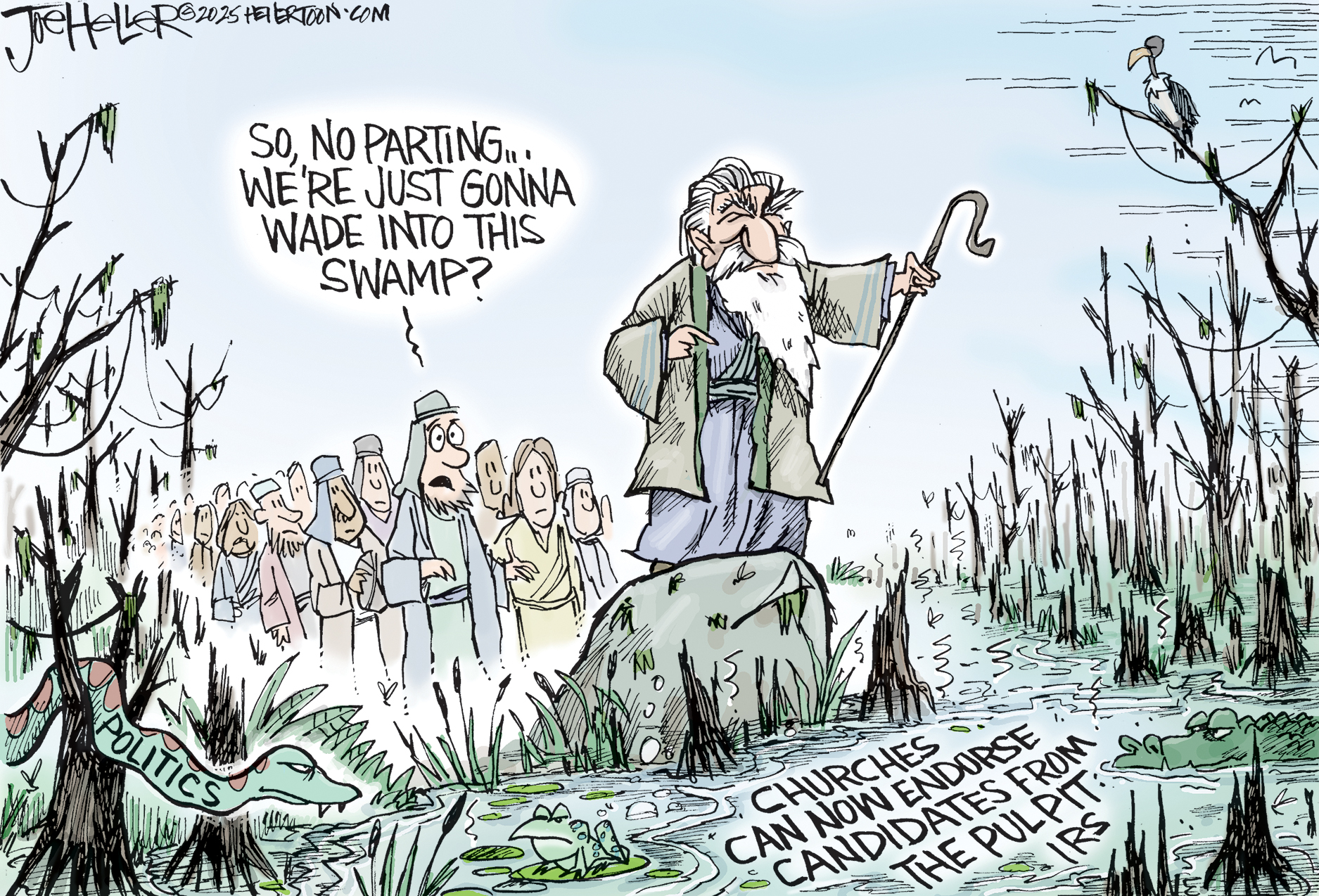 Political cartoon