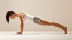 Woman doing bodyweight exercises