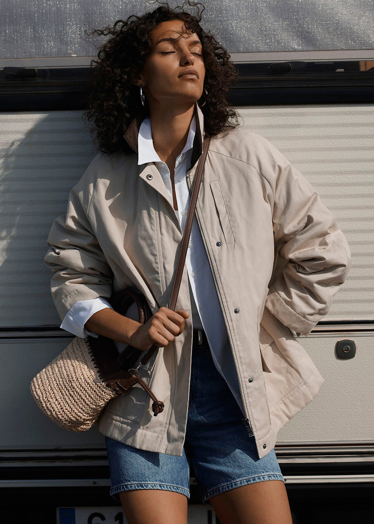 Neutral Fern Waxed Jacket