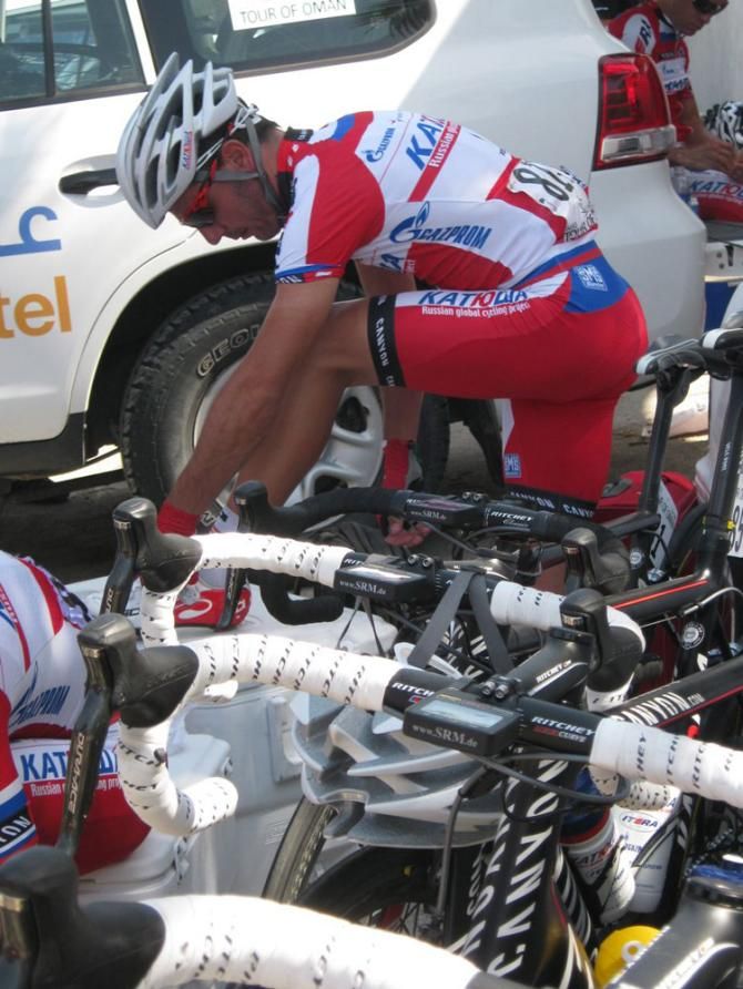 Joaquim Rodriguez (Katusha) gets ready to race.
