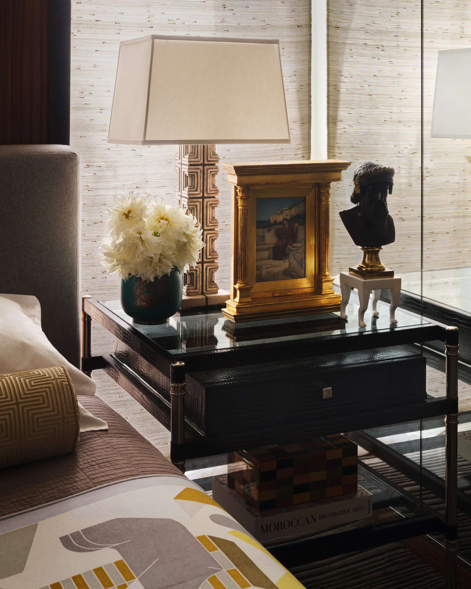 las vegas house interior, rich decor with lots of art