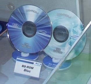 Blu-ray discs initially will become available in versions with up to 50 GByte of space, which is enough to record 26 hours of standard definition television and eight hours of HDTV, HP said. The competing HD-DVD format will be offered in 15 and 30 GByte versions initially. Sony, credited with the invention of Blu-ray, said that its technology will scale to 100 GByte in 2007 using four-layer technology and later up to 200 GByte with eight layers.
