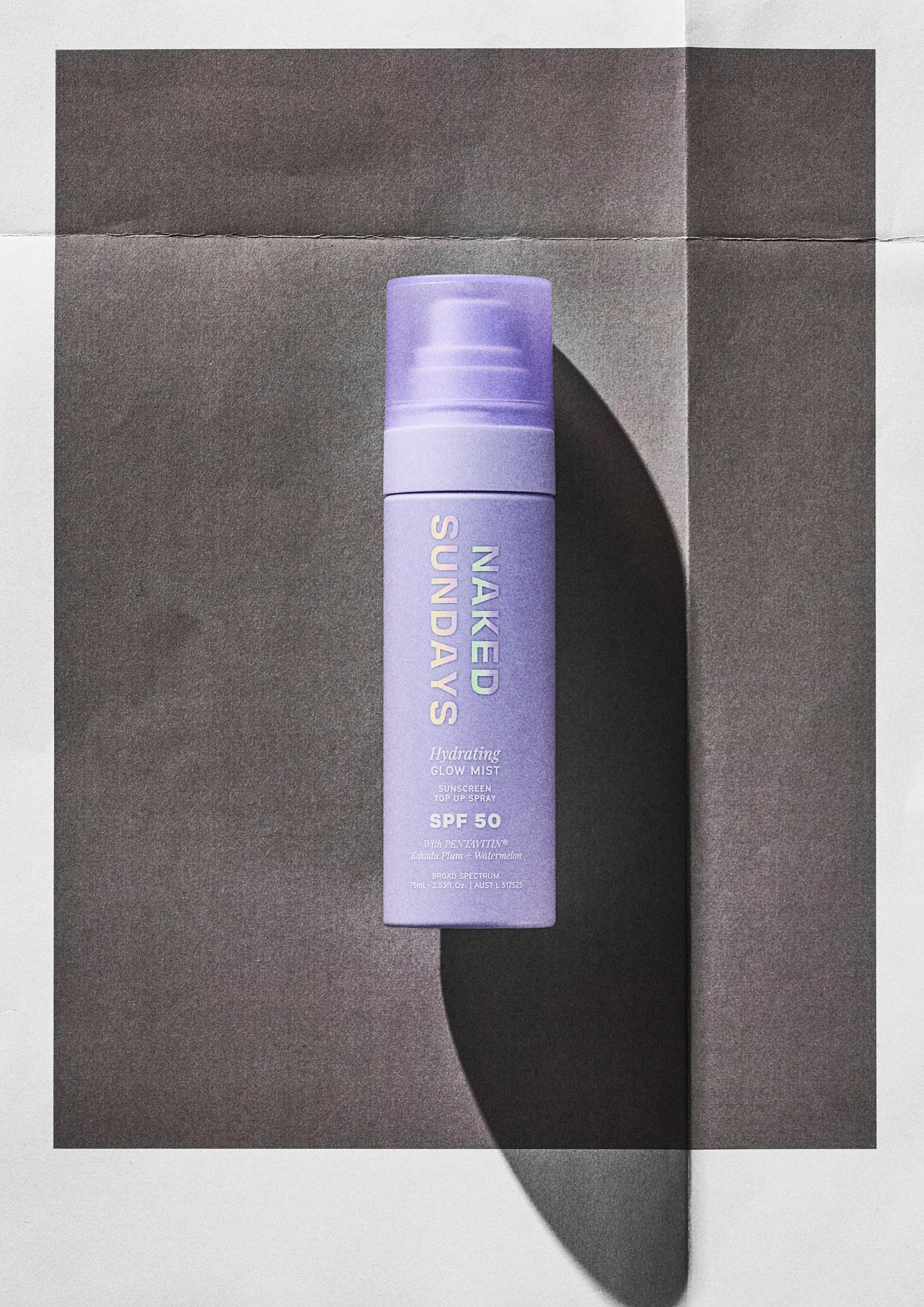 Naked Sundays, Naked Sundays Hydrating Glow Face Mist Top Up Spf50+ 75ml
