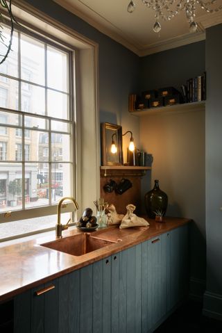 kitchen countertop materials, copper kitchen countertop by deVOL