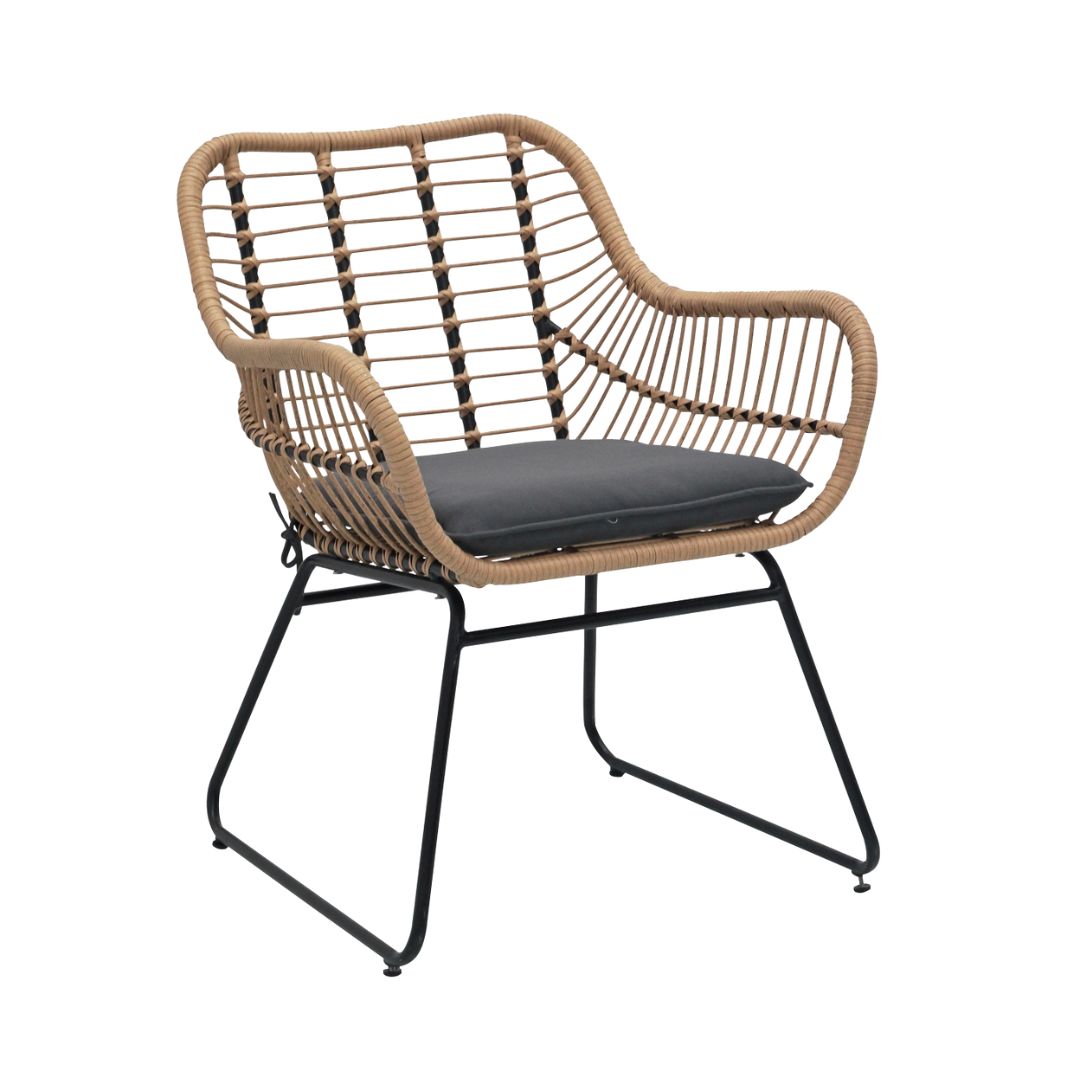 Habitat, Habitat Ross Rattan Effect Garden Chair - Natural