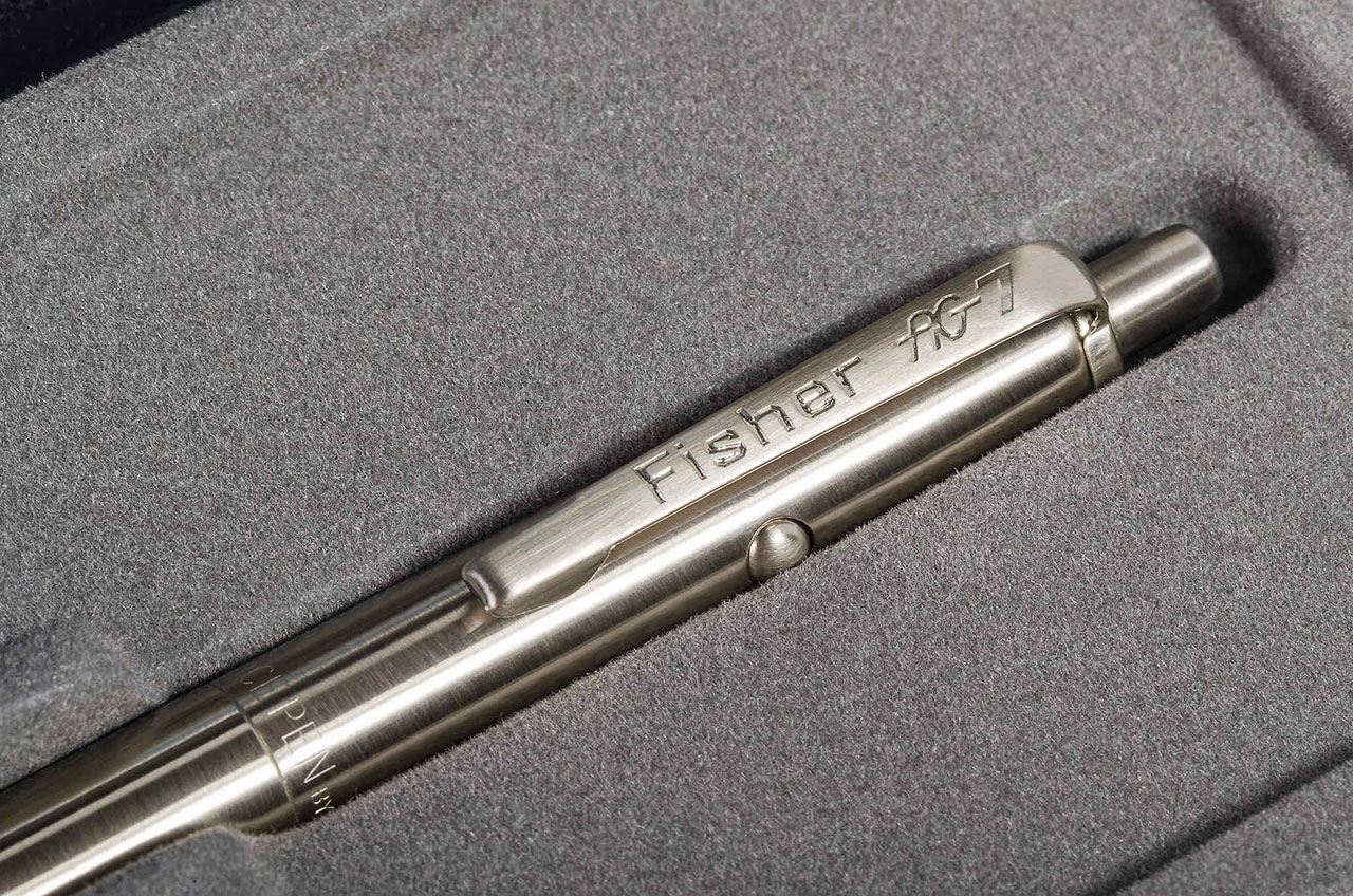 Fisher's new AG7 Moonwalker Nickel Titanium Astronaut Space Pen is based on the design of the Apollo-era astronaut model.
