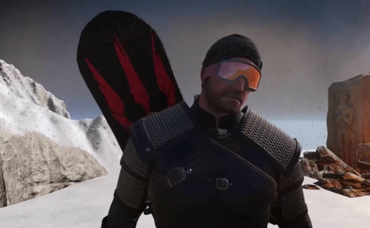  This Witcher 3 mod gives Geralt a snowboard to shred the slopes of Skellige 