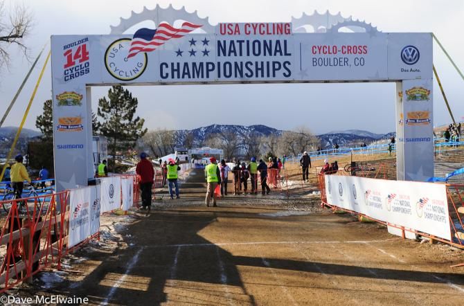 The starting line at Valmont Park