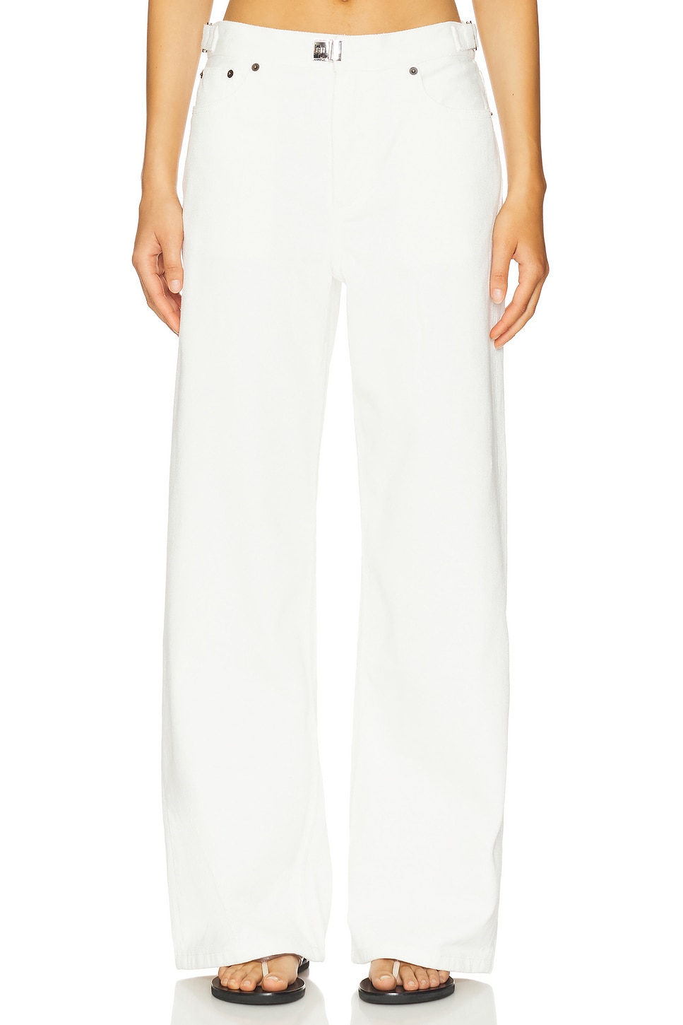 Buckle Wide Leg Jeans