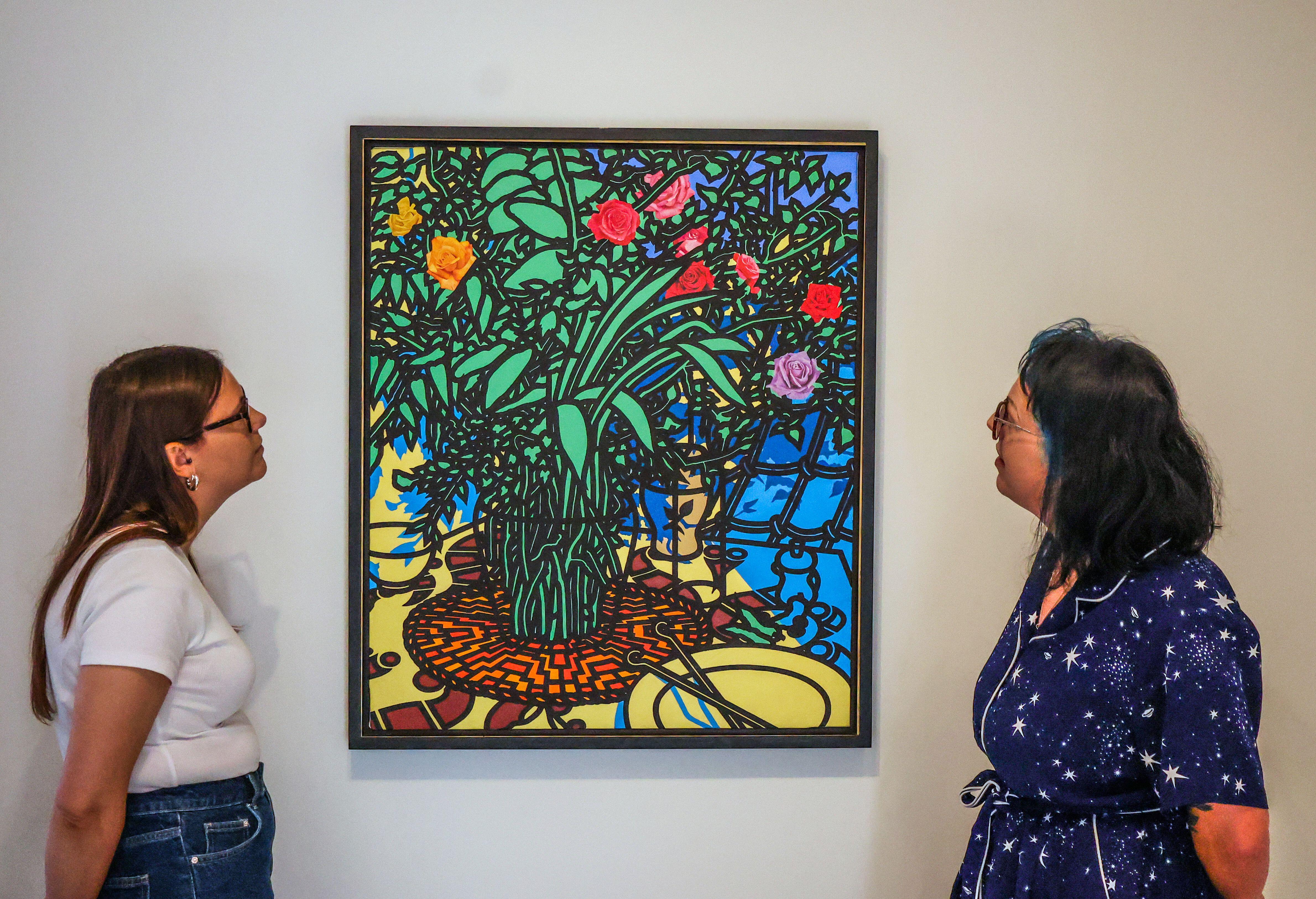A colourful painting