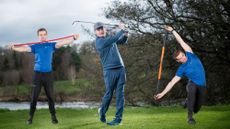 Strength and conditioning expert Jamie Greaves demonstrates his favorite golf exercises