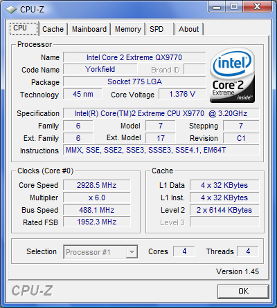 intel p45 chipset