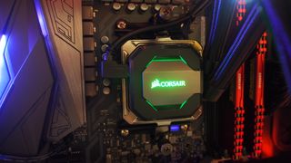 Corsair's excellent all-in-one liquid CPU cooler keeps temperatures in check