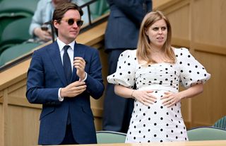 Edo Mapelli Mozzi and Princess Beatrice, Mrs Edoardo Mapelli Mozzi attend Wimbledon Championships Tennis Tournament