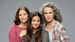 Chyler Leigh, Sadie Laflamme-Snow, and Andie MacDowell for Hallmark's The Way Home