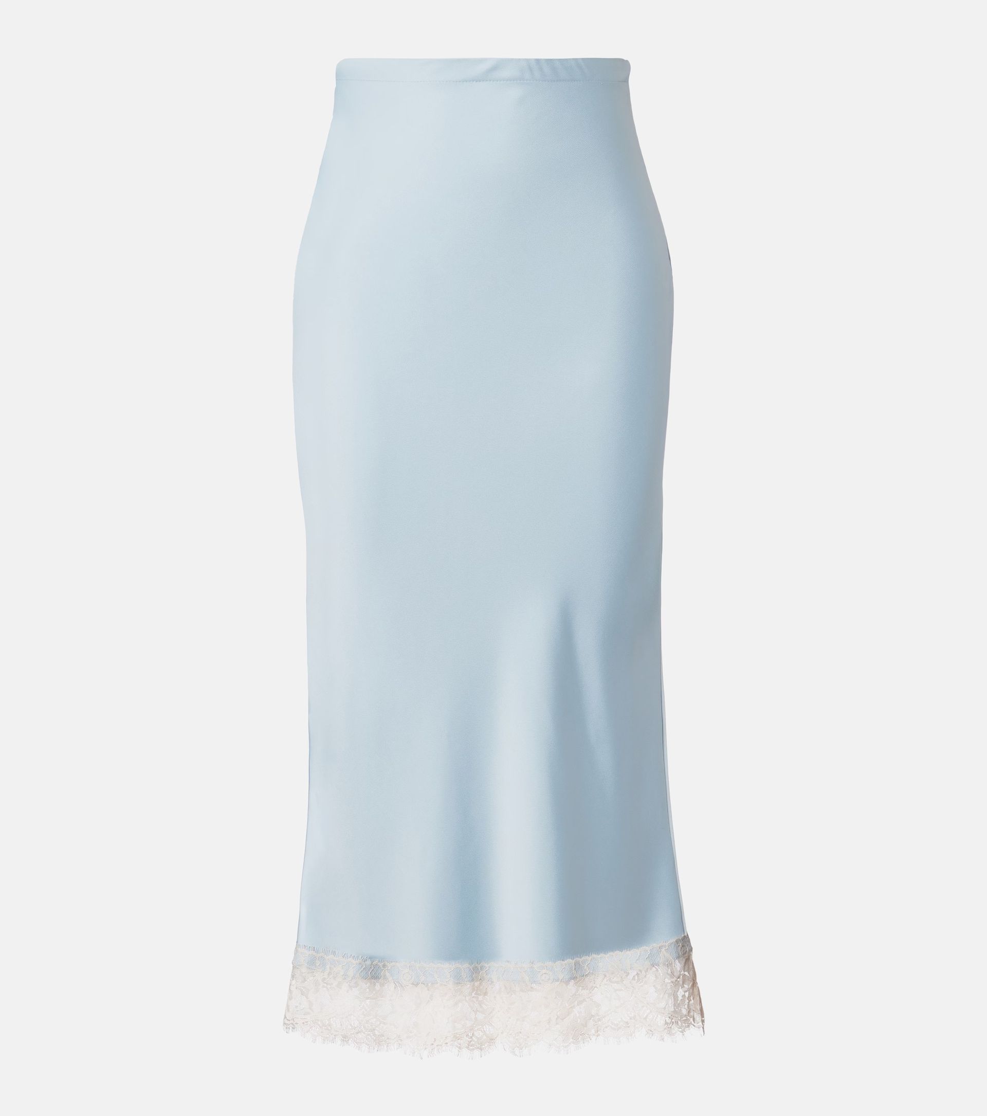 Faithfull, Cydney Lace-Trimmed Satin Midi Skirt