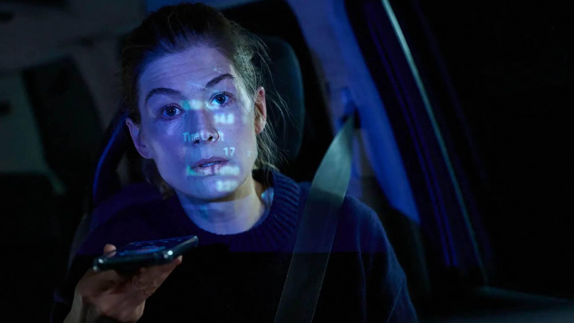 Rosamund Pike as Maddie in "Hallow Road"