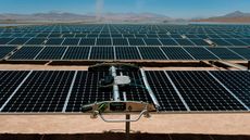 Solar panels in the desert