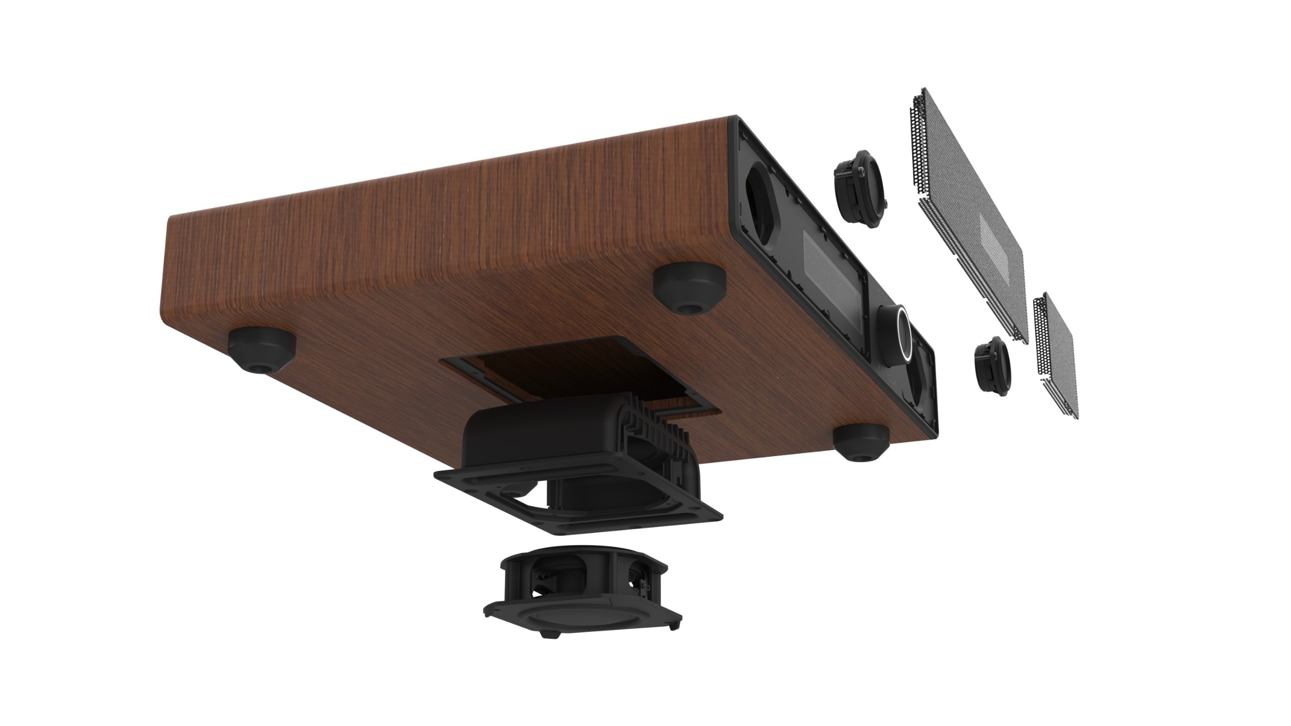 Victrola Soundstage Exploded Speaker Rendering