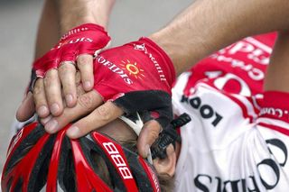 Damien Monier (Cofidis, le Credit en Ligne) can't believe that he's won a stage at the Giro.