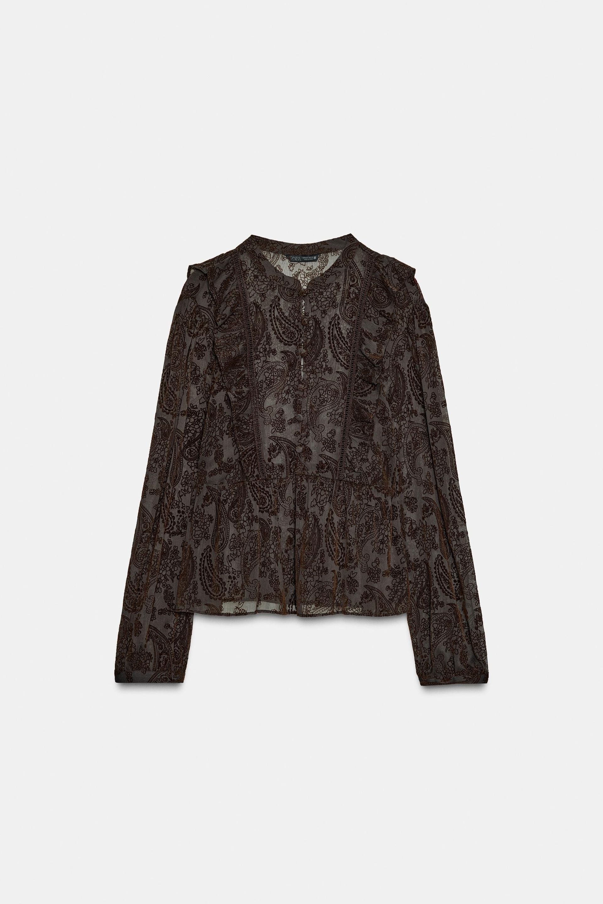 DevorÉ Ruffle Blouse