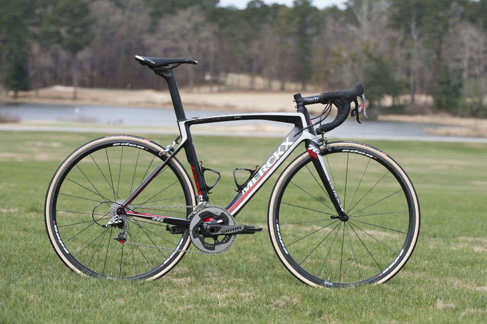 The Lupus Racing team will be riding the sharp new Merckx San Remo bike.
