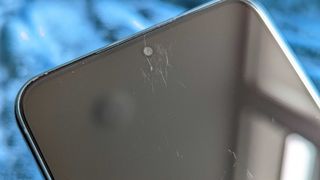 Scratches on the display of the Galaxy S22