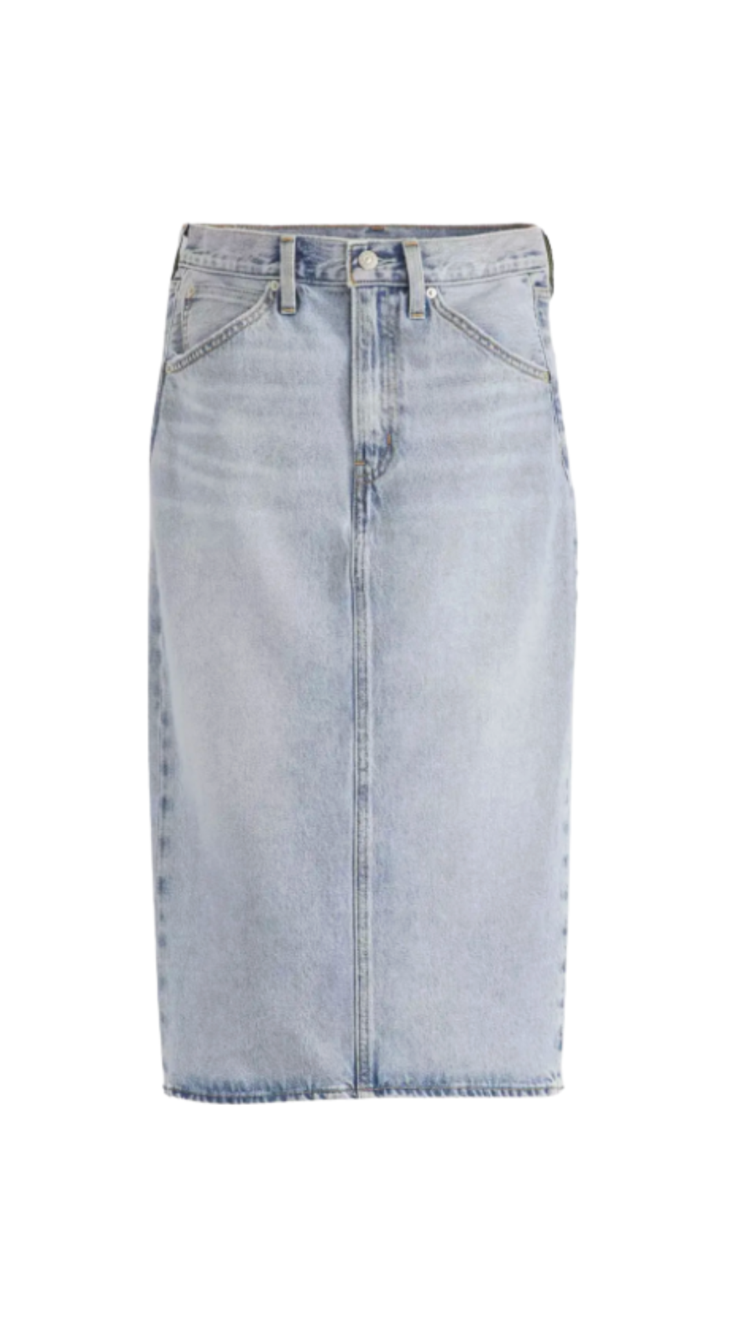 LEVI, High Rise Slit Skirt