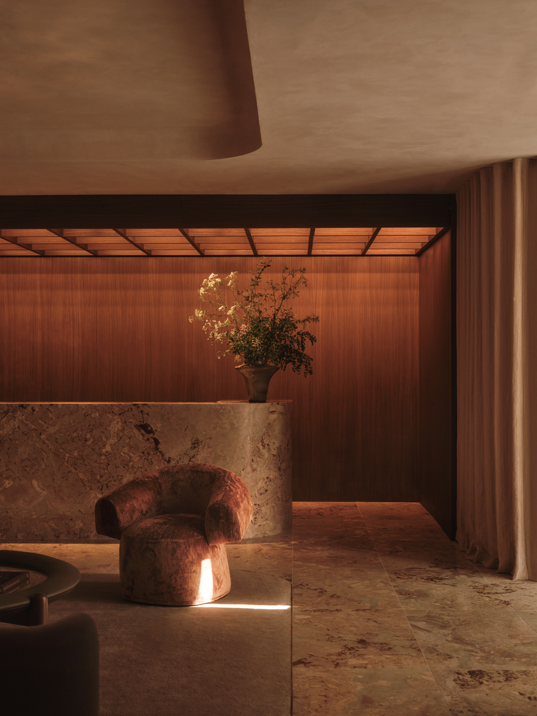Brown-toned sophisticated interiors at Vabel Townhouse