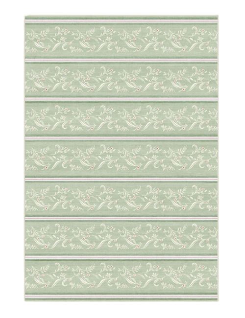 Sambuco Stripe Celadon Outdoor Rug 3' x 5'