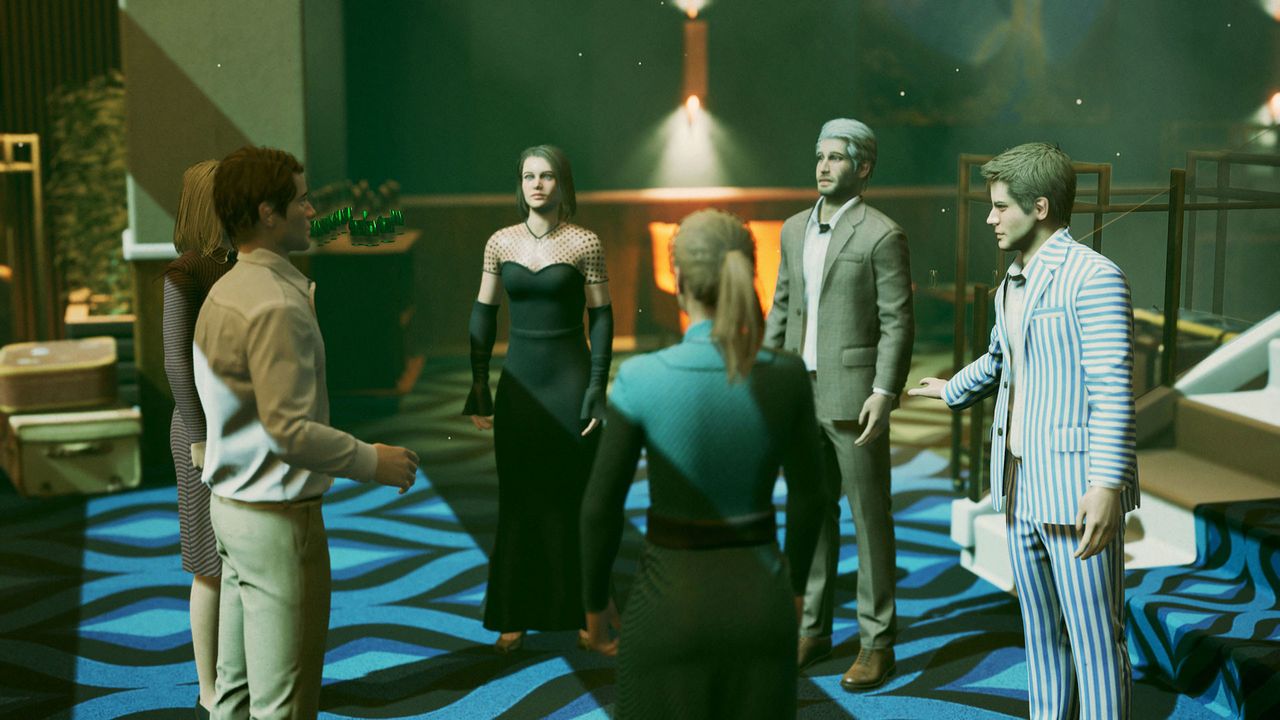 A screenshot from social deduction game First Class Trouble