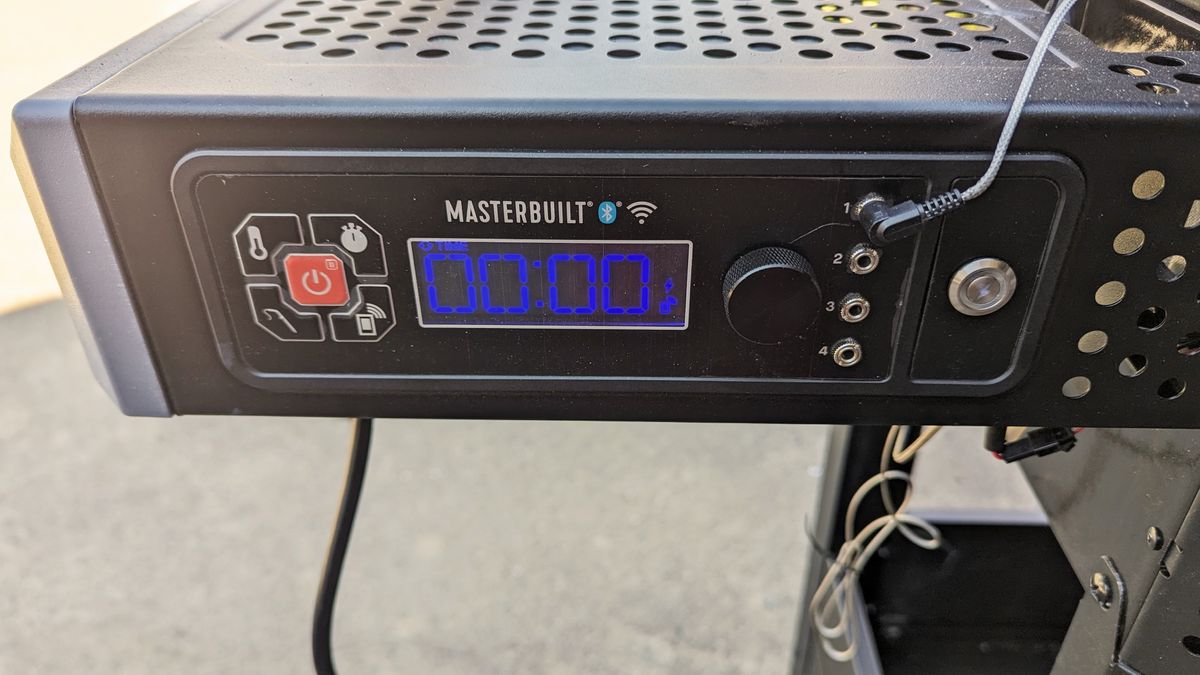 Thermometer plugged in with digital display