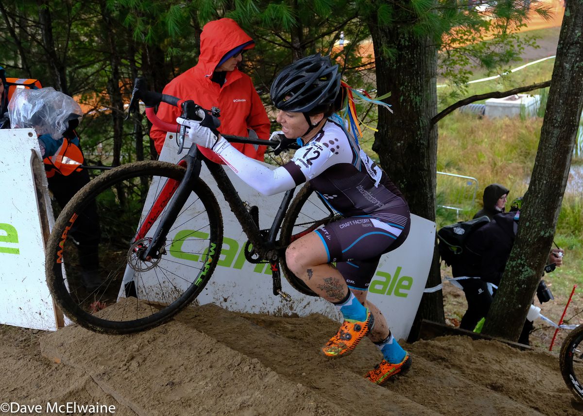 Jenna Greaser (Women's Project Pedal) racing just outside the top ten