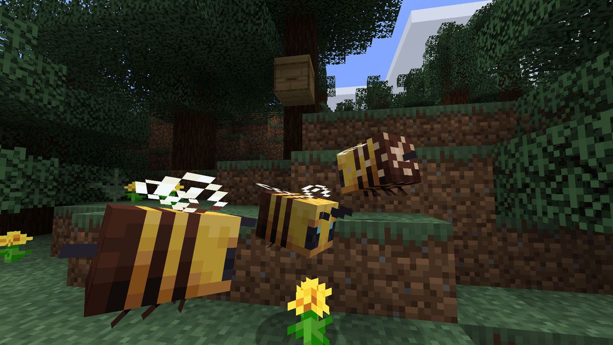 Minecraft Honey How To Use Minecraft Beehives To Get Honeycomb Pc Gamer