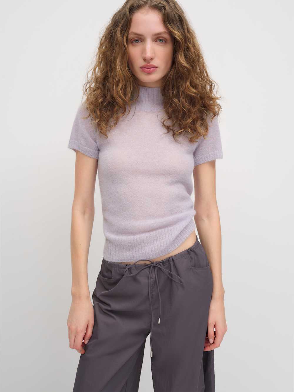 Laurel Sheer Alpaca Mock Neck