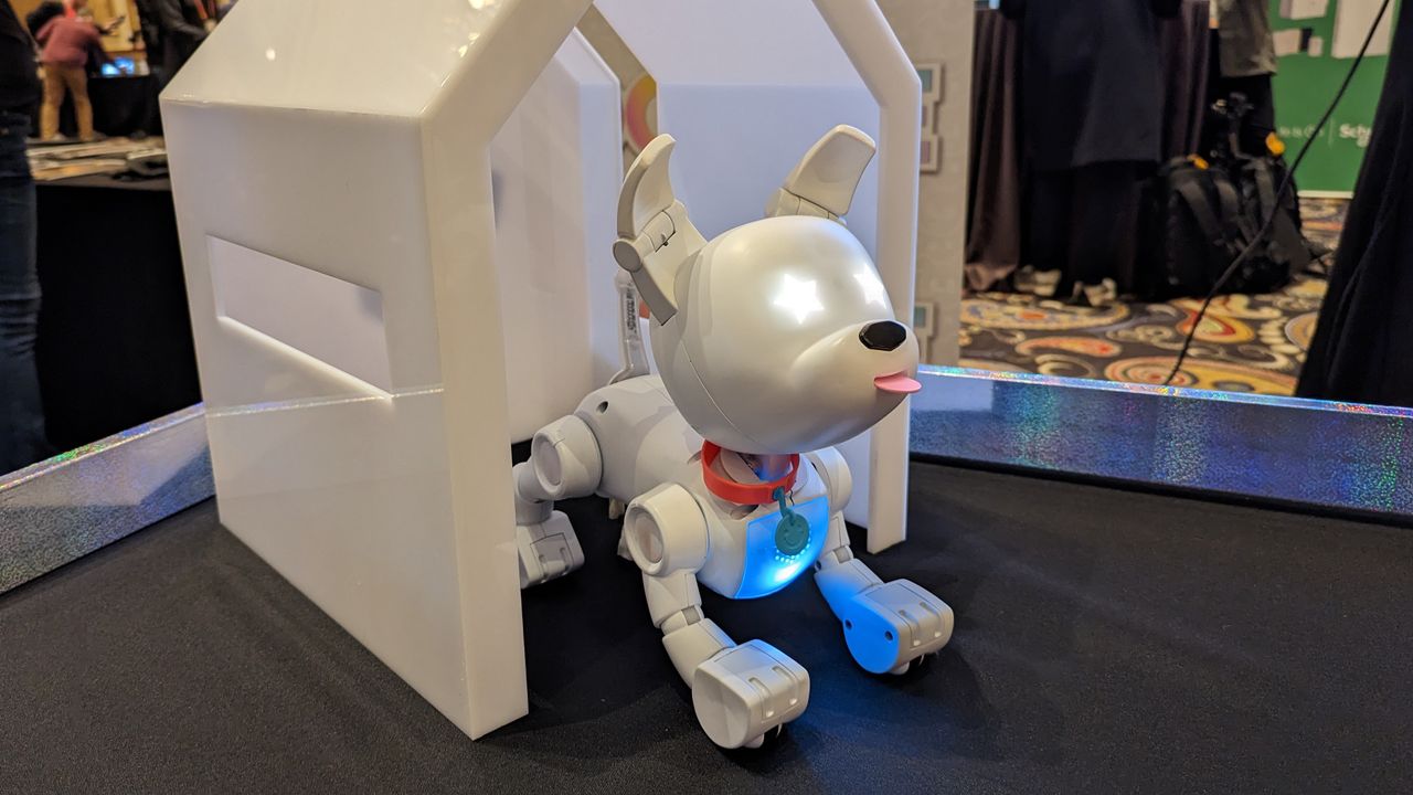 WowWee Dog-E robot dog toy at Showstoppers, CES 2023