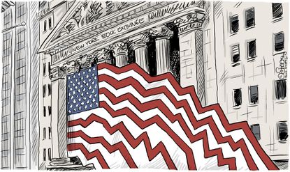 Editorial cartoon U.S. Stock Market Crash