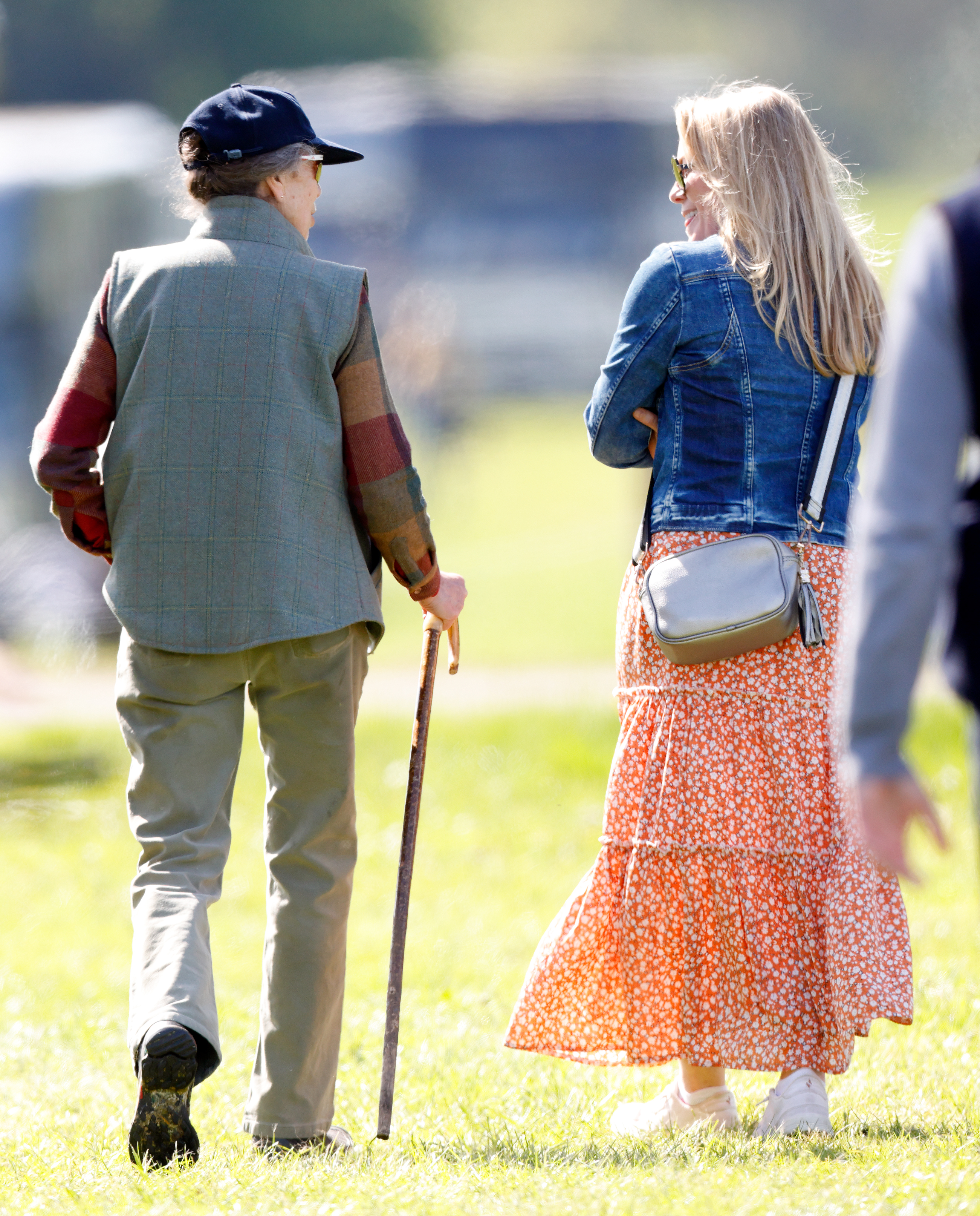 Princess Anne and Autumn Kelly walking next to each other